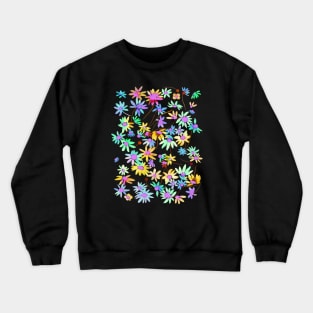 Daisies Spring Countryside Neon Crewneck Sweatshirt